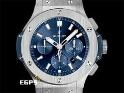 HUBLOT 宇舶 Big Bang 大爆炸 301.SX.7170.LR 不銹鋼材質&nbsp;<font color="#0582f5">藍色面盤</font>  計時碼表 自動上鍊 45mm