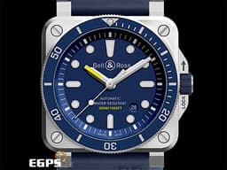 Bell & Ross 柏萊士 BR03-92 Diver Blue 不鏽鋼材質 <font color=#2828FF> 藍色面盤 藍色錶圈</font>  <font color=#FF0000>台灣公司貨 2023年保單 潛水錶款</font> 自動上鍊 42mm