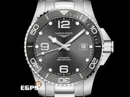 LONGINES 浪琴 Hydro Conquest 康卡斯 深海征服者 浪鬼 L37814766 <font color="#ADADAD">灰色陶瓷錶圈 灰色面盤 灰水鬼</font> 潛水錶 <font color="#FF0000">2026年保卡</font>&nbsp;自動上鍊 41mm