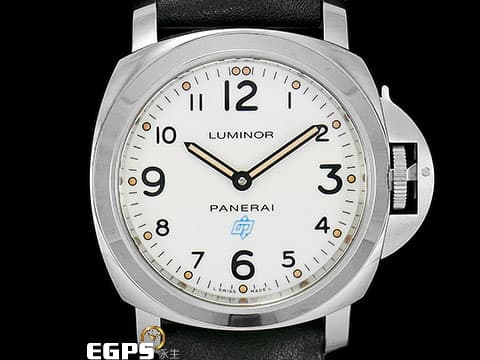 PANERAI 沛納海 Luminor PAM630 PAM00630 白色面盤&nbsp;藍色「OP」閃電標誌 不鏽鋼材質&nbsp;手上鍊 44mm