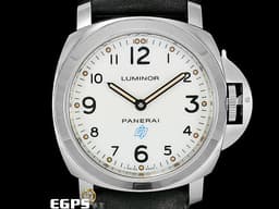 PANERAI 沛納海 Luminor PAM630 PAM00630 白色面盤&nbsp;<font color="#0582f5">藍色「OP」閃電標誌 </font>不鏽鋼材質<font color="#0582f5">&nbsp;</font>手上鍊 44mm