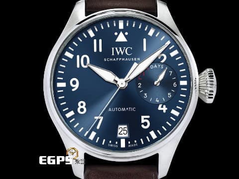 IWC 萬國 Big Pilot`s 7 Days Le Petit Prince 大飛行員 七日鏈 IW501002 2024年保單 聖艾修伯里 小王子特別版 藍色面盤 飛行錶 自動上鏈 46mm