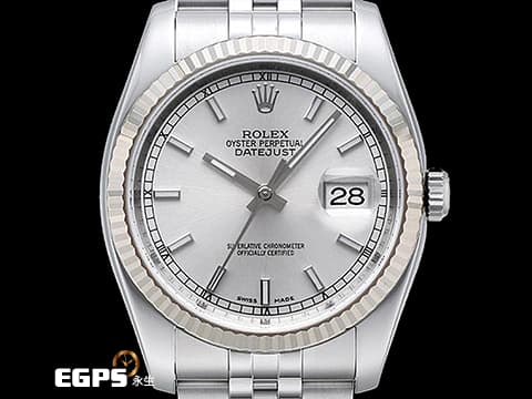 ROLEX 勞力士 DATEJUST 116234 蠔式 經典 不鏽鋼 自動腕錶 &nbsp;盒單配件齊全 台灣公司貨   36mm
