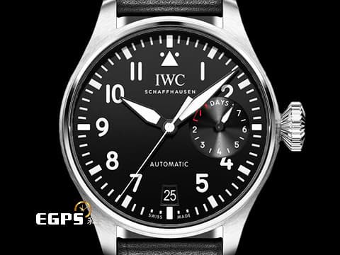IWC 萬國 Big Pilot`s 7 Day 大飛行員 IW501001 不鏽鋼 大飛&nbsp;經典洋蔥頭錶冠 比勒頓上鍊系統 啄木鳥機芯 七日鍊 動能顯示 大三針&nbsp;2025年保單&nbsp;飛行錶 自動上鍊&nbsp;46.2mm