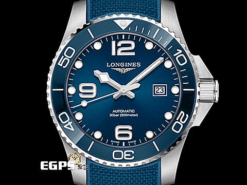 LONGINES 浪琴 Hydro Conquest 康卡斯 深海征服者 L37814969 藍色面盤 藍水鬼 陶瓷錶圈 浪鬼 不鏽鋼&nbsp;2019年保單&nbsp;台灣公司貨 自動腕錶 潛水錶 41mm