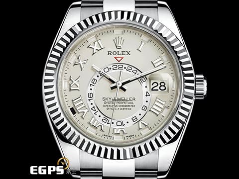 ROLEX 勞力士 Sky-Dweller 蠔式 天行者 326939 年曆錶 經典絕版羅馬數字時標 GMT 兩地時區 18K白金材質 2019年保單 沙羅系統 歡迎各錶友以PP、AP、勞力士來店交換，本店將以最高價評估～ 自動上鍊 42mm