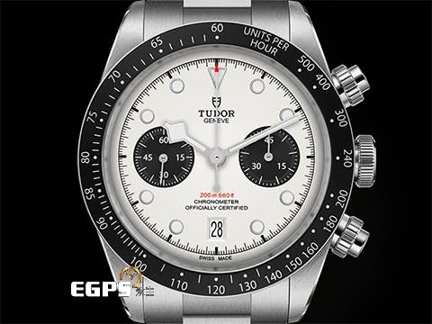 TUDOR 帝舵 Heritage Black Bay Chrono 79360N 碧灣 計時碼錶 2024年保卡、最熱門、最搶手的白熊貓面盤，MT5813自製機芯 自動上鍊 41mm