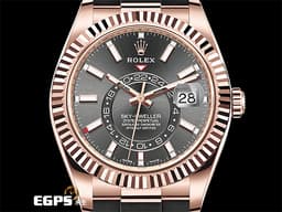 ROLEX 勞力士 Sky-Dweller 326235 蠔式 天行者 沙羅裝置 年曆錶 永恆玫瑰金 <font color="#FFFFFF">石板灰色面盤橡膠錶帶款 </font> <font color="#ff0000">2022年保單</font><font color="#FFFF33">&nbsp;</font>自動上鍊 42mm