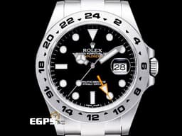 ROLEX 勞力士 Explorer II 蠔式 探險家二號 216570 探二 GMT 兩地時區 <font color="#FF8000">橘色兩地時間指針</font>&nbsp;黑色面盤 不鏽鋼&nbsp;<font color="#ff0000">2020年新式保卡</font> 自動上鍊 42mm