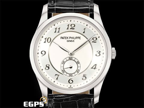 PATEK PHILIPPE 百達翡麗 PP錶  CALATRAVA PP經典的小三針款式系列 5196P-001 銀灰色面盤 5196 P 鉑金材質 手上鍊 2020年保單   37mm