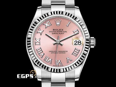 ROLEX 勞力士 DATEJUST LADY 278274 蠔式日誌型 羅馬數字 粉紅色面盤&nbsp;2021年保卡&nbsp;自動上鏈 31mm