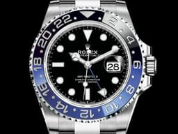 ROLEX 勞力士 GMT-Master II 格林威治型 126710 BLNR <font color="#0582f5">蝙蝠俠 Batman 藍黑圈</font> 126710BLNR 兩地時間 <font color="#ff0000">2021年保卡 蠔式（Oyster）三節錶帶</font> 自動上鍊 40mm