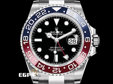 ROLEX 勞力士 GMT-Master II 格林威治型 126710 BLRO 陶瓷紅藍雙色框 126710BLRO 兩地時區 Pepsi 百事圈 可樂圈 2024年保單 蠔式（Oyster）三板錶帶 自動上鍊 40mm