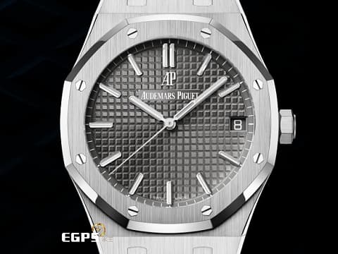 Audemars Piguet 愛彼 AP錶 Royal Oak 經典 皇家橡樹 15500ST.OO.1220ST.02 灰色格紋面盤 15500 ST 鍊帶款  極度搶手不鏽鋼款 2022保單 新式保卡     此錶歡迎各路錶友以 PP、AP、RM、勞力士 來店交換，本店將以最高價評估～  自動上鍊 41mm