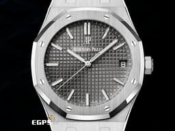 Audemars Piguet 愛彼 AP錶 Royal Oak 經典 皇家橡樹 15500ST.OO.1220ST.02 灰色格紋面盤 15500 ST 鍊帶款 <font color=#FF0000> 極度搶手不鏽鋼款 2022保單 新式保卡 </font>  </font> <font color=#FFFF33> 此錶歡迎各路錶友以 PP、AP、RM、勞力士 來店交換，本店將以最高價評估～</font>  自動上鍊 41mm