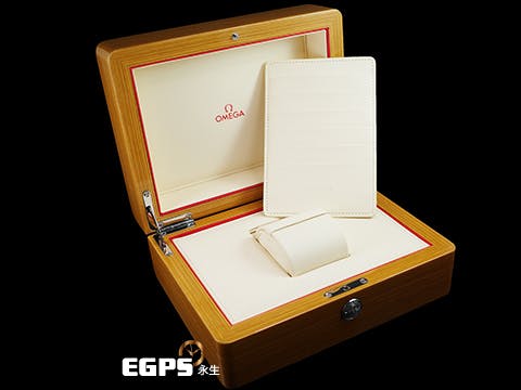 OMEGA 歐米茄 原廠錶盒 原廠收藏盒 鋼琴烤漆 原木材質 未使用新品 附保卡皮套