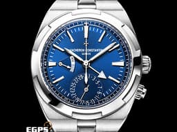 Vacheron Constantin 江詩丹頓 VC錶 OverSea Dual Time 縱橫四海 7900V/110A-B334 <font color="#2d7dd2">藍色太陽紋面盤</font>&nbsp;7900 V 兩地時區 日夜顯示 不鏽鋼<font color="#ff0000"> 2021年保單 快拆錶帶裝置 附原廠皮革錶帶、橡膠錶帶</font><font color="#FF0000">&nbsp;</font>自動上鍊 41mm