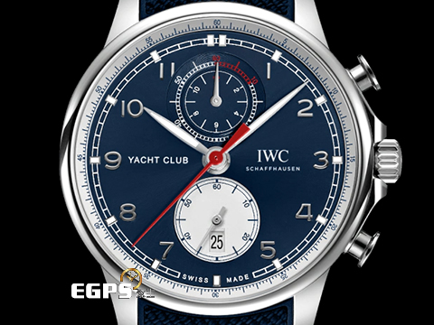 IWC 萬國 葡萄牙系列 航海精英計時腕錶 IW390704 Yacht Club 計時碼 不鏽鋼材質 <font color=#FFFF00>IWC與英國時裝品牌ORLEBAR BROWN合作推出特別版</font> <font color=#72cce3>深藍色面盤</font> <font color=#ff0000> 2024年保單 </font>  自動上鍊 44.6 mm