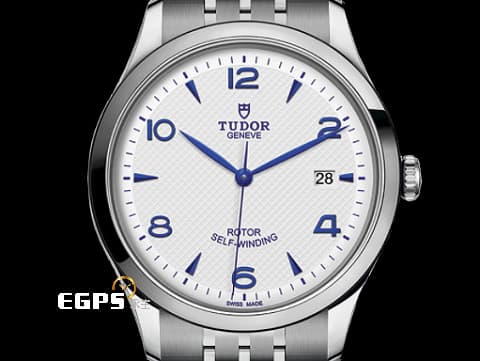 TUDOR 帝舵 1926系列 91550-0005 藍色指針、時標搭配白色浮雕裝飾面盤 經典 大三針 不鏽鋼 周董 周杰倫代言款 2025年保單 自動上鍊 39mm