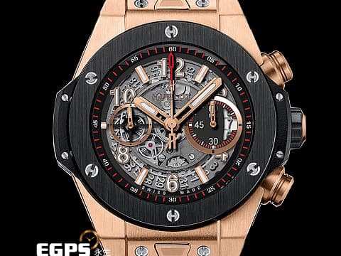 HUBLOT 宇舶 Big Bang Unico King Gold Ceramic 大爆炸 玫瑰金 陶瓷框 計時碼表 411.OM.1180.RX King Gold 玫瑰金宇舶 飛返計時 台灣公司貨&nbsp;自動上鏈 45mm