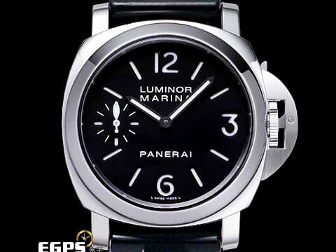 PANERAI 沛納海 Luminor Marina PAM111 小秒針 不鏽鋼 夜光黑色三明治面盤 PAM00111 最能代表小沛的經典款式&nbsp;手上鍊 44mm
