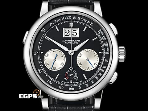 A.LANGE &amp; SOHNE 朗格 SAXONIA系列 DOUBLE SPLIT DATOGRAPH 405.035 PT950鉑金材質 飛返計時 大日期窗 動能顯示 2023年保單 手上鍊&nbsp;41mm