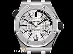 Audemars Piguet 愛彼 AP錶 Royal Oak Offshore Diver 皇家橡樹 離岸型 15710ST.OO.A002CA.02 潛水錶 15710 ST 白呆<font color="#FF0000">&nbsp;台灣公司貨 透背款</font> 自動上鍊 42mm