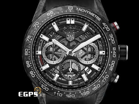 TAG HEUER 豪雅 Carrera Chronograph 卡萊拉 系列 CBG2A91.FT6173 計時碼表 鏤空面盤 碳纖維 鍛造碳材質 2023年保卡 台灣公司貨&nbsp;自動上鍊 45mm