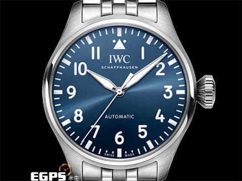 IWC 萬國 Big Pilot`s 大飛 大飛行員 IW329304 藍色面盤 2024年保單  不鏽鋼  最新IWC萬國錶錶鏈快速更換系統 飛行錶 自動上鏈 43mm