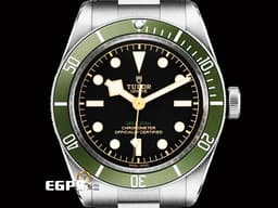 TUDOR 帝舵 Heritage Black Bay Green Manufacture 79230G 綠水鬼 復古 <font color="#FF0000">2023年保卡</font> 潛水錶 <font color="#5B5B00">英國倫敦Harrods百貨特別限定版</font> 自動腕錶 41mm