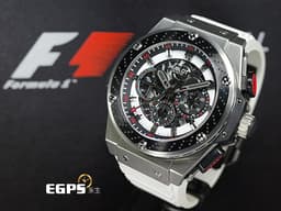HUBLOT 宇舶 Big Bang King Power 大爆炸 王者至尊 710.ZM.1123.NR.FJP11 計時碼表 <font color="#05f0f0">鋯金屬材質 鏤空面盤</font> <font color="#FF0000">F1 賽車 Suzuka 鈴鹿賽道紀念錶款 限量250只</font> 自動上鍊 48mm