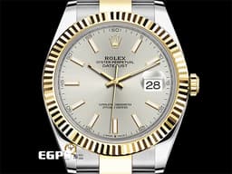 ROLEX 勞力士 Datejust 蠔式日誌型 126333 DJ41 不鏽鋼&amp;18K黃金材質 半金款 <font color="#05f0f0">銀色太陽紋放射面盤</font>&nbsp;<font color="#FF0000">2022年保卡 </font> 自動上鍊 41mm