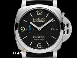 PANERAI 沛納海 Luminor Marina PAM01312 三日鍊 <font color=#4169e1>藍色小秒針</font> PAM1312 <font color=#90ee90>經典夜光三明治面盤</font> 不鏽鋼 <font color=#FF0000> 2024年保單 新款錶盒 </font> 自動上鍊 44mm