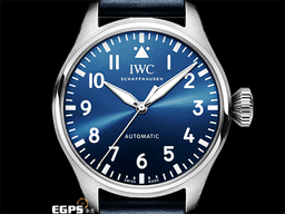 IWC 萬國 Big Pilot`s 43 大飛行員 IW329303 <font color="#0066FF">藍色放射紋面盤</font> 經典 大飛 不鏽鋼 <font color="#FF0000">2023年保單 最新EasX-CHANGE錶帶更換系統</font> 飛行錶 自動上鏈 43mm