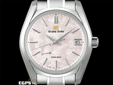 GRAND SEIKO 特級精工 GS 精工 Heritage系列 SBGA413G 春分 Spring Drive 44GS 三日鍊 錶盤設計源自 二十四節氣「春分」，櫻花隨風飄落墜至河中，在水面上漂流形成「花筏」景象 鈦金屬 2026年保單 自動上鍊 40mm