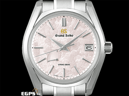 GRAND SEIKO 特級精工 GS 精工 Heritage系列 SBGA413G 春分 Spring Drive 44GS 三日鍊 <font color="#FFB7DD">錶盤設計源自 二十四節氣「春分」，櫻花隨風飄落墜至河中，在水面上漂流形成「花筏」景象</font> 鈦金屬 <font color="#FF0000">2026年保單</font> 自動上鍊 40mm