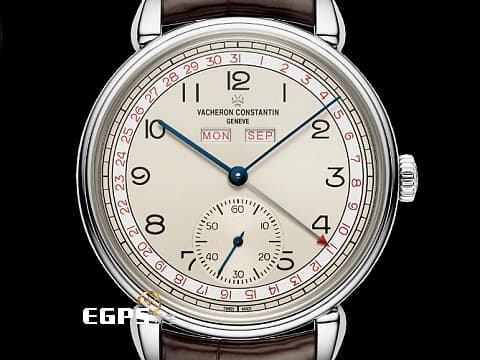 Vacheron Constantin 江詩丹頓 VC錶 Historiques Triple Calendrier 1942 歷史名作系列 三重日曆&nbsp;經典「牛角」錶耳設計 3110V/000A-B425 全日曆 小秒針 不鏽鋼&nbsp;日內瓦印記 2021年保單&nbsp;手上鏈 40mm