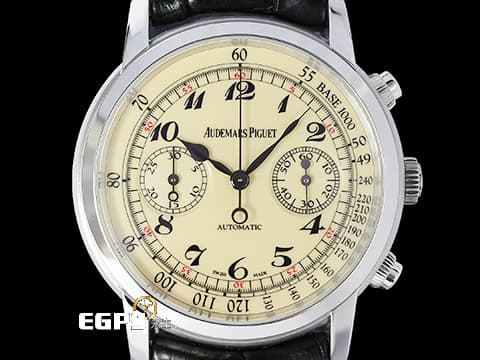 AUDEMARS PIGUET 愛彼 AP JULES AUDEMARS 系列 26100BC.OO.D002CR.01 2017年保卡  18K白金 象牙白色面盤 自動上鍊 41mm