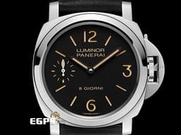 PANERAI 沛納海 Luminor Base 菸草面 三明治面盤 PAM915 PAM00915 <font color="#FF0000">8日鍊 2025年保單 P.5000機芯</font> 手上鍊 44mm