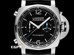 PANERAI 沛納海 Luminor Chrono PAM1109 計時碼表 <font color="#90ee90">經典夜光三明治面盤</font> PAM01109 不鏽鋼材質&nbsp;<font color="#FF0000">2025年保卡</font>&nbsp;自動上鍊 44mm