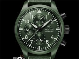 IWC 萬國 Pilot`s Chronograph Top Gun IW389106 海軍空戰部隊計時腕錶 <font color=#FF0000>Top Gun海軍空戰部隊特別版 「森林地」特別版 2022年保卡 台灣公司貨</font> <font color=#FFFF33> 
 IWC萬國錶首枚採用全新深綠色陶瓷錶殼的錶款 ! 年度限量製作1000枚～</font> 自動上鏈 44.5 mm