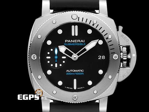 PANERAI 沛納海 Luminor Submersible PAM1973 三日鍊 藍色小秒針 PAM01973 不鏽鋼 2022年台灣公司貨 潛水錶 自動上鍊 42mm