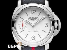 PANERAI 沛納海 Luminor Luna Rossa PAM01342 不鏽鋼 PAM1342 白色三明治面盤 <font color=#FF0000>極新品 2023年保單</font> 三日鏈 手動上鍊 44mm