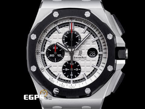 Audemars Piguet 愛彼 AP錶 Royal Oak Offshore 26400SO.OO.A002CA.01 皇家橡樹 離岸型 計時碼表 陶瓷框 大熊貓 最經典的AP熊貓，黑白配色 台灣公司貨 自動上鏈 44mm