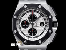 Audemars Piguet 愛彼 AP錶 Royal Oak Offshore 26400SO.OO.A002CA.01 皇家橡樹 離岸型 計時碼表 陶瓷框 大熊貓 <font color="#FF0000">最經典的AP熊貓，黑白配色 台灣公司貨</font> 自動上鏈 44mm
