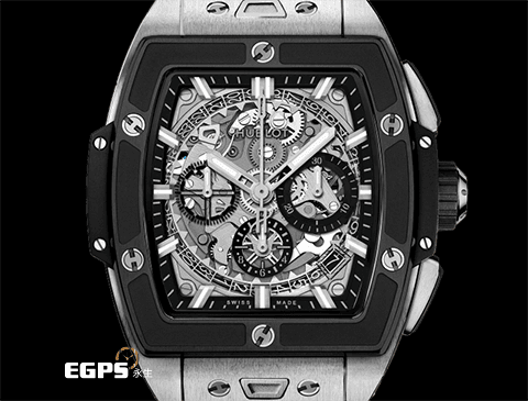 Hublot 宇舶 Spirit of Big Bang 大爆炸 靈魂系列 642.NM.0170.RX 計時碼表 鈦金屬材質 黑色陶瓷錶框 鏤空面盤 2026年電子保單 快拆式錶帶 極新品&nbsp;自動上鍊 42mm