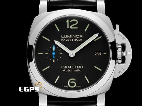 PANERAI 沛納海 Luminor Quarantta PAM1372 PAM01372 黑面 不鏽鋼 三日鍊 40mm錶徑更加好駕馭  2024年新式保卡  自動上鏈 40mm