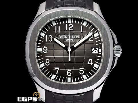 Patek Philippe 百達翡麗 PP 5167 Aquanaut 5167A-001 海底探險家 不鏽鋼材質 經典不鏽鋼海探&nbsp;漸層灰色面盤 立體阿拉伯數字時標&nbsp;2019年保單 自動上鍊 40mm