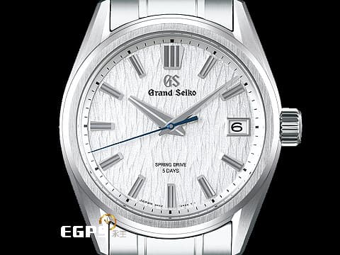 GRAND SEIKO 特級精工 精工 Evolution 9系列 SLGA009 Spring Drive 五日鍊 以岩手縣精工高級時計工坊的白樺樹森林的木皮為靈感，展現與自然天地共生的永恆，展現GS一貫的日式美學 不鏽鋼材質&nbsp;2025年保單 自動上鍊 40mm