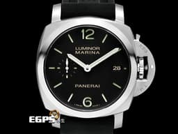 PANERAI 沛納海 Luminor Marina 1950 3 Days PAM392 <font color="#ff0000">經典三明治面盤 黑色面盤&nbsp;夜光指針及時標</font> PAM00392 自動腕錶&nbsp;不鏽鋼材質 42mm